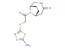 (1S*,6R*)-9-{[(5-methyl-1,3,4-thiadiazol-2-yl)thio]acetyl}-3,9-diazabicyclo[4.2.1]nonan-4-one