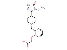 (2-{[4-(4-ethyl-5-oxo-4,5-dihydro-1H-1,2,4-triazol-3-yl)piperidin-1-yl]methyl}phenoxy)acetic acid