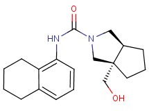 (3aS*,6aS*)-3a-(hydroxymethyl)-N-(5,6,7,8-tetrahydronaphthalen-1-yl)hexahydrocyclopenta[c]pyrrole-2(1H)-carboxamide
