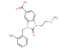 1-(2-methoxyethyl)-3-(2-methylbenzyl)-2-oxo-2,3-dihydro-1H-benzimidazole-5-carboxylic acid