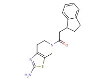 5-(2,3-dihydro-1H-inden-1-ylacetyl)-4,5,6,7-tetrahydro[1,3]thiazolo[5,4-c]pyridin-2-amine