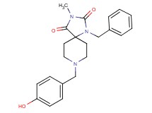 1-benzyl-8-(4-hydroxybenzyl)-3-methyl-1,3,8-triazaspiro[4.5]decane-2,4-dione
