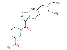 1-({6-[(diethylamino)methyl]pyrazolo[1,5-a]pyrimidin-3-yl}carbonyl)piperidine-3-carboxamide