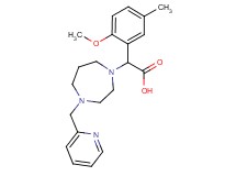 (2-methoxy-5-methylphenyl)[4-(pyridin-2-ylmethyl)-1,4-diazepan-1-yl]acetic acid