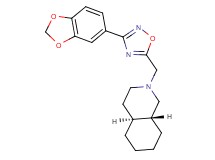 (4aS*,8aR*)-2-{[3-(1,3-benzodioxol-5-yl)-1,2,4-oxadiazol-5-yl]methyl}decahydroisoquinoline