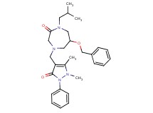 6-(benzyloxy)-4-[(1,5-dimethyl-3-oxo-2-phenyl-2,3-dihydro-1H-pyrazol-4-yl)methyl]-1-isobutyl-1,4-diazepan-2-one