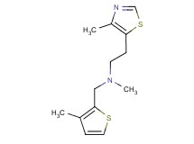 N-methyl-2-(4-methyl-1,3-thiazol-5-yl)-N-[(3-methyl-2-thienyl)methyl]ethanamine