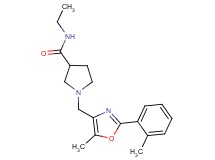 N-ethyl-1-{[5-methyl-2-(2-methylphenyl)-1,3-oxazol-4-yl]methyl}pyrrolidine-3-carboxamide