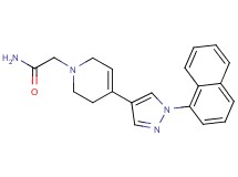 2-[4-[1-(1-naphthyl)-1H-pyrazol-4-yl]-3,6-dihydropyridin-1(2H)-yl]acetamide