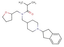 N-{[1-(2,3-dihydro-1H-inden-2-yl)piperidin-4-yl]methyl}-2-methyl-N-(tetrahydrofuran-2-ylmethyl)propanamide