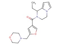 1-ethyl-2-[5-(4-morpholinylmethyl)-3-furoyl]-1,2,3,4-tetrahydropyrrolo[1,2-a]pyrazine