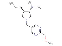 (3S*,4R*)-1-{[2-(methoxymethyl)-5-pyrimidinyl]methyl}-N,N-dimethyl-4-propyl-3-pyrrolidinamine