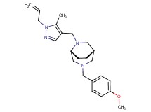 (1S*,5R*)-6-[(1-allyl-5-methyl-1H-pyrazol-4-yl)methyl]-3-(4-methoxybenzyl)-3,6-diazabicyclo[3.2.2]nonane