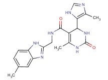 6-methyl-N-[(5-methyl-1H-benzimidazol-2-yl)methyl]-4-(4-methyl-1H-imidazol-5-yl)-2-oxo-1,2,3,4-tetrahydropyrimidine-5-carboxamide