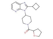 2-cyclobutyl-3-[1-(tetrahydro-2-furanylcarbonyl)-4-piperidinyl]-3H-imidazo[4,5-b]pyridine
