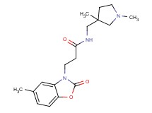 N-[(1,3-dimethylpyrrolidin-3-yl)methyl]-3-(5-methyl-2-oxo-1,3-benzoxazol-3(2H)-yl)propanamide