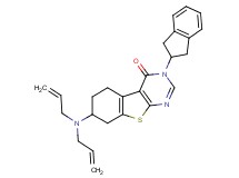 7-(diallylamino)-3-(2,3-dihydro-1H-inden-2-yl)-5,6,7,8-tetrahydro[1]benzothieno[2,3-d]pyrimidin-4(3H)-one