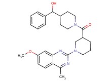 (1-{[1-(7-methoxy-4-methyl-2-quinazolinyl)-3-piperidinyl]carbonyl}-4-piperidinyl)(phenyl)methanol