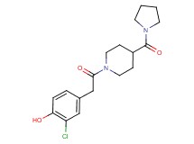 2-chloro-4-{2-oxo-2-[4-(1-pyrrolidinylcarbonyl)-1-piperidinyl]ethyl}phenol