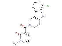 3-[(6-chloro-1,3,4,5-tetrahydro-2H-pyrido[4,3-b]indol-2-yl)carbonyl]-1-methyl-2(1H)-pyridinone
