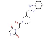 3-{2-[3-(1H-benzimidazol-2-ylmethyl)-1-piperidinyl]-2-oxoethyl}-2,4-imidazolidinedione
