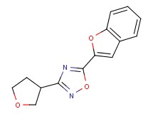5-(1-benzofuran-2-yl)-3-(tetrahydrofuran-3-yl)-1,2,4-oxadiazole