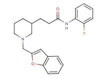 3-[1-(1-benzofuran-2-ylmethyl)-3-piperidinyl]-N-(2-fluorophenyl)propanamide