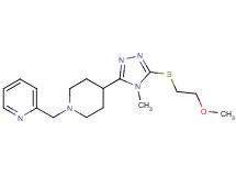 2-[(4-{5-[(2-methoxyethyl)thio]-4-methyl-4H-1,2,4-triazol-3-yl}-1-piperidinyl)methyl]pyridine