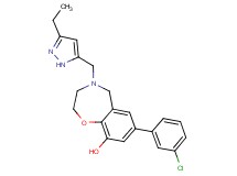 7-(3-chlorophenyl)-4-[(3-ethyl-1H-pyrazol-5-yl)methyl]-2,3,4,5-tetrahydro-1,4-benzoxazepin-9-ol