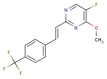 5-fluoro-4-methoxy-2-{(E)-2-[4-(trifluoromethyl)phenyl]vinyl}pyrimidine