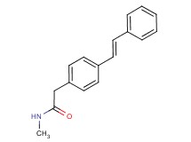 N-methyl-2-{4-[(E)-2-phenylvinyl]phenyl}acetamide