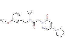 N-cyclopropyl-N-(3-methoxybenzyl)-2-(6-oxo-4-pyrrolidin-1-ylpyridazin-1(6H)-yl)acetamide