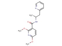 2,6-dimethoxy-N-(1-methyl-2-pyridin-2-ylethyl)nicotinamide