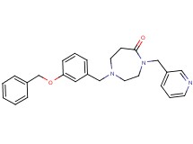 1-[3-(benzyloxy)benzyl]-4-(3-pyridinylmethyl)-1,4-diazepan-5-one