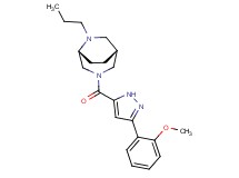 (1R*,5R*)-3-{[3-(2-methoxyphenyl)-1H-pyrazol-5-yl]carbonyl}-6-propyl-3,6-diazabicyclo[3.2.2]nonane