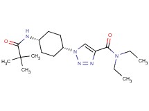1-{cis-4-[(2,2-dimethylpropanoyl)amino]cyclohexyl}-N,N-diethyl-1H-1,2,3-triazole-4-carboxamide