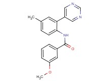 3-methoxy-N-(4-methyl-2-pyrimidin-5-ylphenyl)benzamide