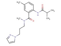 2-(isobutyrylamino)-N,5-dimethyl-N-[3-(1H-pyrazol-1-yl)propyl]benzamide