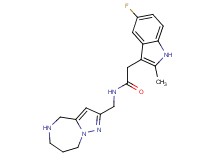 2-(5-fluoro-2-methyl-1H-indol-3-yl)-N-(5,6,7,8-tetrahydro-4H-pyrazolo[1,5-a][1,4]diazepin-2-ylmethyl)acetamide