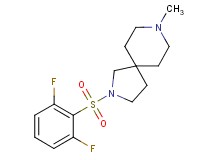 2-[(2,6-difluorophenyl)sulfonyl]-8-methyl-2,8-diazaspiro[4.5]decane