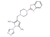 2-(4-{[2,5-dimethyl-1-(4H-1,2,4-triazol-4-yl)-1H-pyrrol-3-yl]methyl}piperazin-1-yl)-1,3-benzoxazole