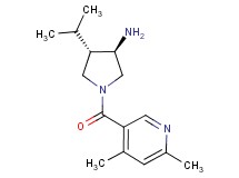 (3R*,4S*)-1-[(4,6-dimethyl-3-pyridinyl)carbonyl]-4-isopropyl-3-pyrrolidinamine
