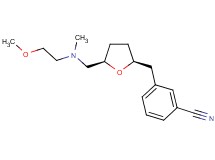 3-[((2S*,5R*)-5-{[(2-methoxyethyl)(methyl)amino]methyl}tetrahydrofuran-2-yl)methyl]benzonitrile