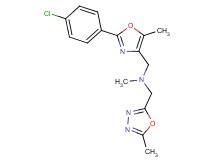 1-[2-(4-chlorophenyl)-5-methyl-1,3-oxazol-4-yl]-N-methyl-N-[(5-methyl-1,3,4-oxadiazol-2-yl)methyl]methanamine