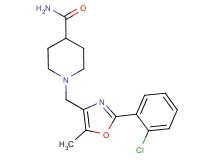 1-{[2-(2-chlorophenyl)-5-methyl-1,3-oxazol-4-yl]methyl}piperidine-4-carboxamide