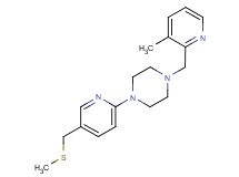 1-[(3-methyl-2-pyridinyl)methyl]-4-{5-[(methylthio)methyl]-2-pyridinyl}piperazine