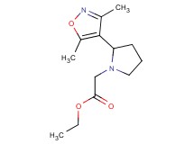 ethyl [2-(3,5-dimethylisoxazol-4-yl)pyrrolidin-1-yl]acetate