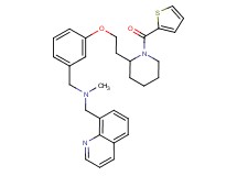 N-methyl-1-(8-quinolinyl)-N-(3-{2-[1-(2-thienylcarbonyl)-2-piperidinyl]ethoxy}benzyl)methanamine