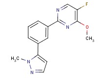 5-fluoro-4-methoxy-2-[3-(1-methyl-1H-pyrazol-5-yl)phenyl]pyrimidine