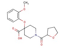 4-(2-methoxyphenoxy)-1-(tetrahydro-2-furanylcarbonyl)-4-piperidinecarboxylic acid